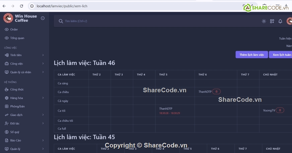 quản lý bán hàng,Laravel,SQL,quản lý,code bán hàng